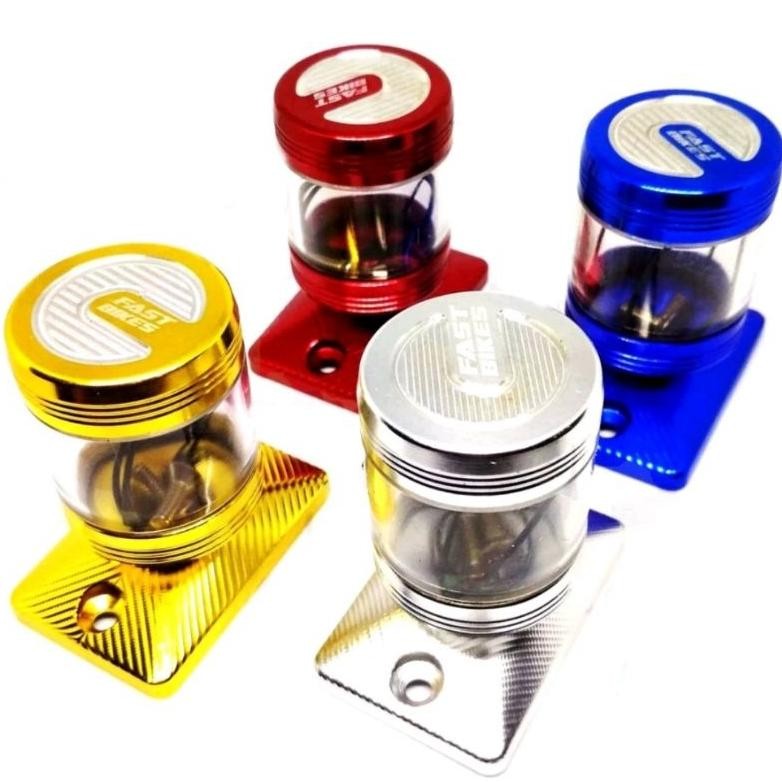 Ct_C1077 Tutup Minyak Rem Model Stempel Transparan Tabung Kaca Honda Full Cnc Beat-Vario 110-Scoopy-