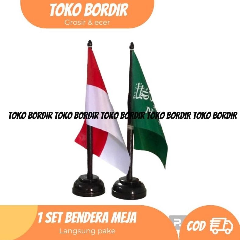 Ct_C1077 Bendera Meja Merah Putih / Nahdlatul Ulama Asd-86
