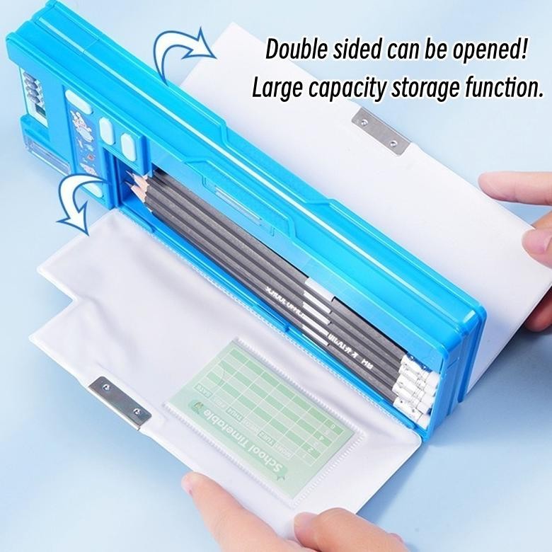 

Bisa Cod [Penjual Lokal] Kotak Pensil Kartun Dua Sisi Dengan Kalkulator Dan Rautan Pensil / Kotak Pensil Multifungsi Kotak Pensil Tombol Mekanis Pop-Up Fth-56