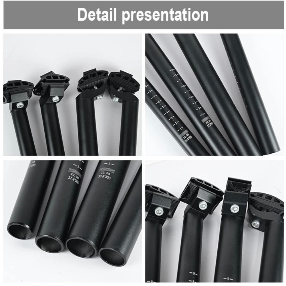 Salt Tiang Sadel Sepeda Tiang Sadel Sepeda Paduan Aluminium Tabung Sadel Sepeda Aksesoris Mtb Double