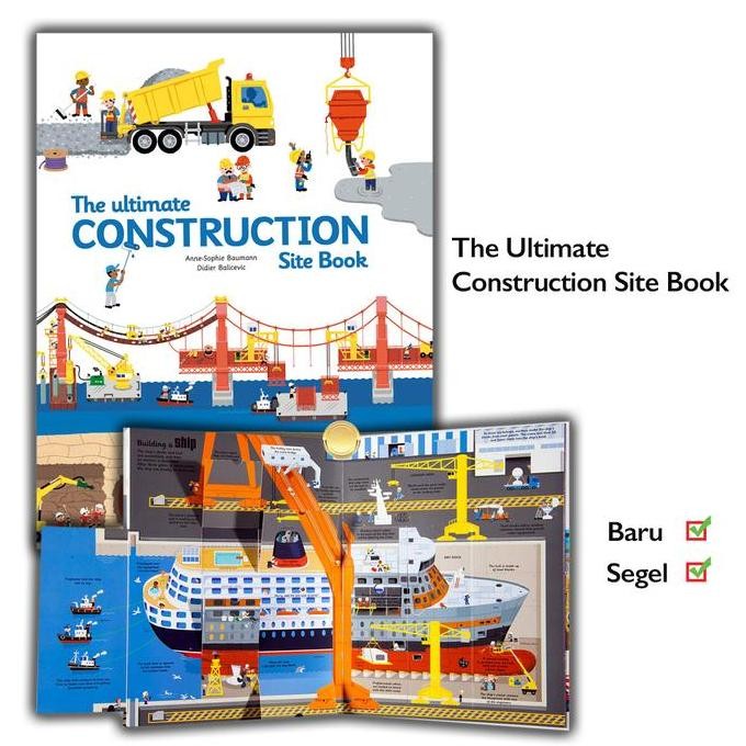 Buku The Ultimate Construction Site Book Pop Up Lift the Flap Twirl