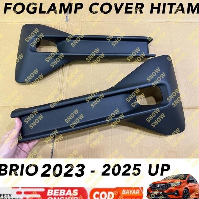 Paket Lengkap Cover Foglamp Lampu Brio 2023 2024 up Orion Hitam Carbon Original