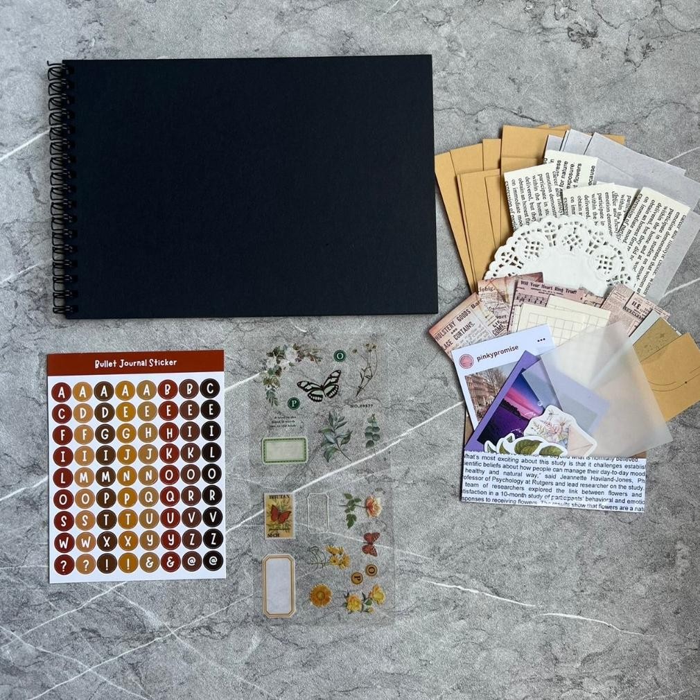 

Viral Scrapbook Album Kit Journaling Scrapbooking Kado Aesthetic Jh85