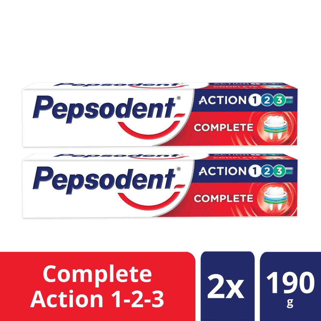 Pepsodent Action 123 Pasta Gigi Original 190G -Action 123, Pasta Gigi Segar, Odol Penyegar,Bau Mulut