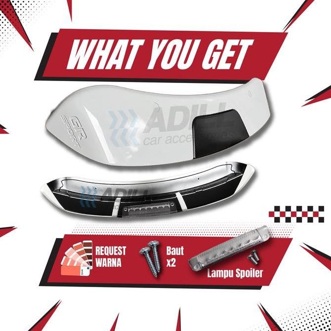 spoiler Calya sigra model TRD/topi belakang calya Original