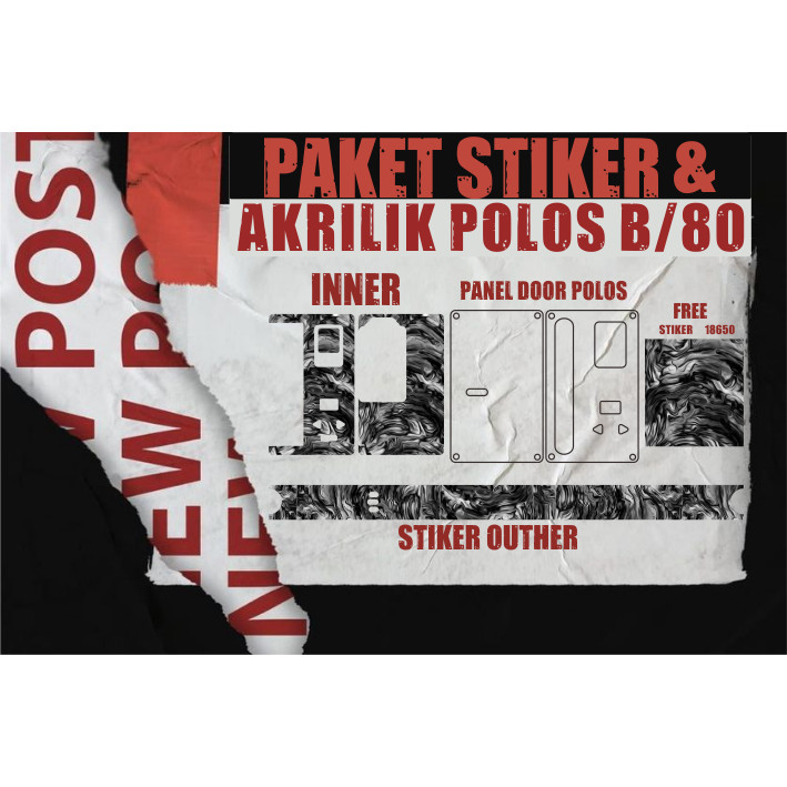 

Terlaris Presisi Paket Stiker Vynil Akrilik Polos B80 6 Casing/Stiker Panel Vynil Bisa Custom Dan COD
