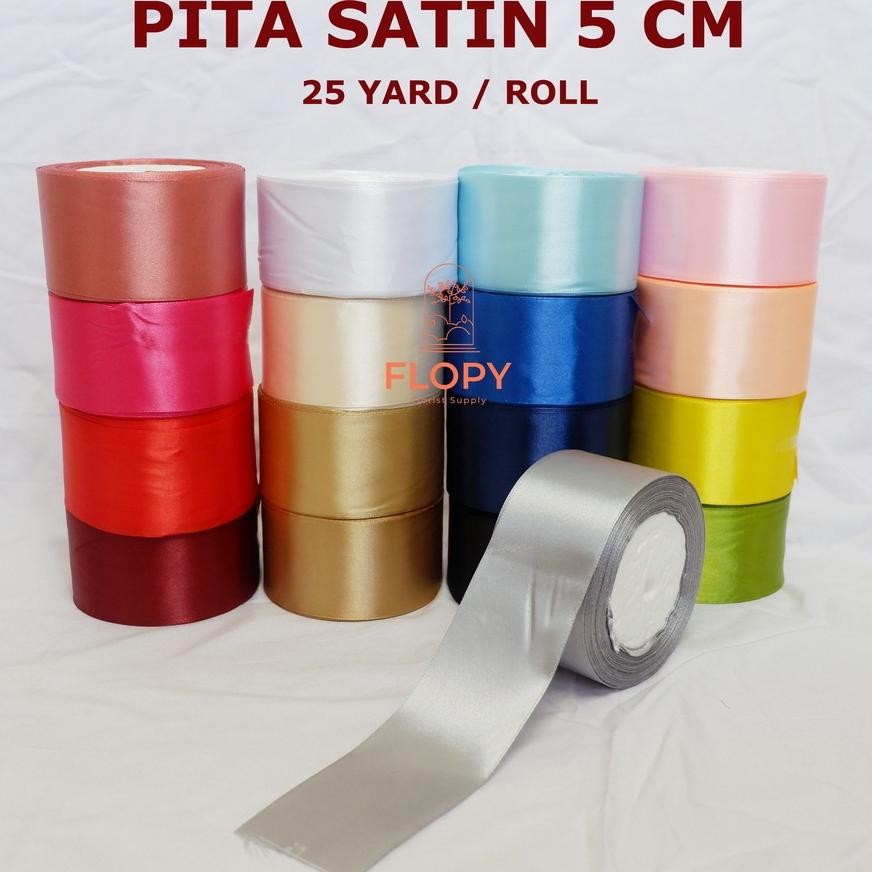 

Cod [25 Yard] Pita Satin 5 Cm Warna Pastel Gb29