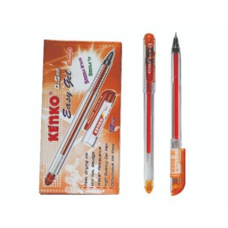 

Eelic (12 Pcs) Pen Kenko Easy Gel 0.5Mm 3 Warna Al-116