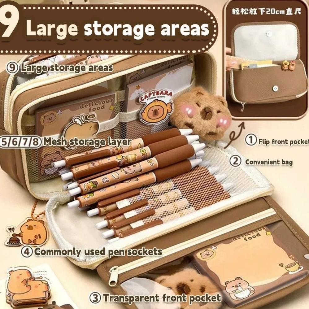 

Eelic [Dotding]Kapibara Tempat Pensil Sekolah/Kantor Kotak Pensil Multifungsi Kotak Perlengkapan Alat Tulis Free Gifts H436Kapibara Tempat Pensil Sekolah/Kantor Kotak Pensil Multifungsi Kotak Perlengkapan Alat Tulis Free Gifts H436 Er-90