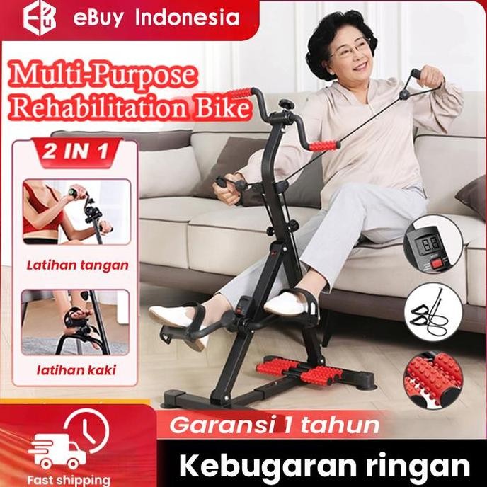 TERBARU - Sepeda Statis Sepeda Terapi  Sepeda Statis-Alat Terapi Stroke Kaki Dan Tangan Olahraga Gym