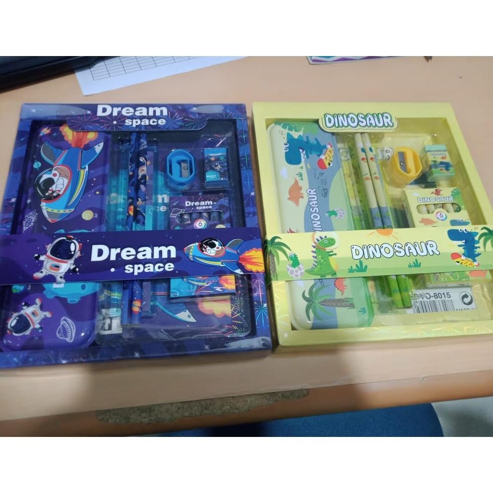 

[Kecil Study Set Stationery Set Alat Tulis Sekolah Karakter Unicorn/Spiderman/Frozen/Little Pony 8015 Hj-54