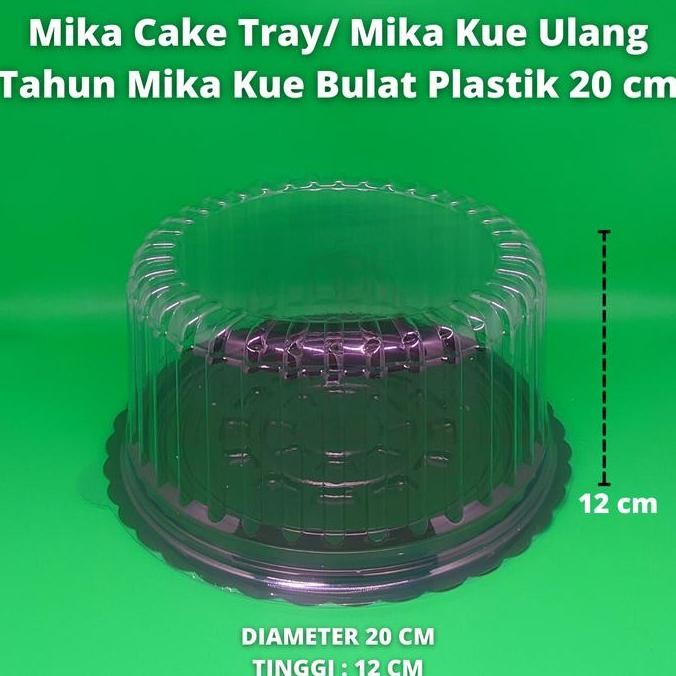 Mika Cake Tray/ Mika Kue Ulang Tahun Mika Tumpeng/ Mika Bulat 20 cm