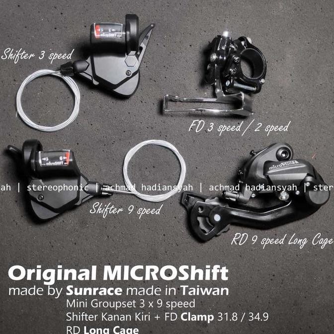 Promo MICROShift Groupset 3x9 speed RD 9 speed FD triple Groupset 9 speed COD