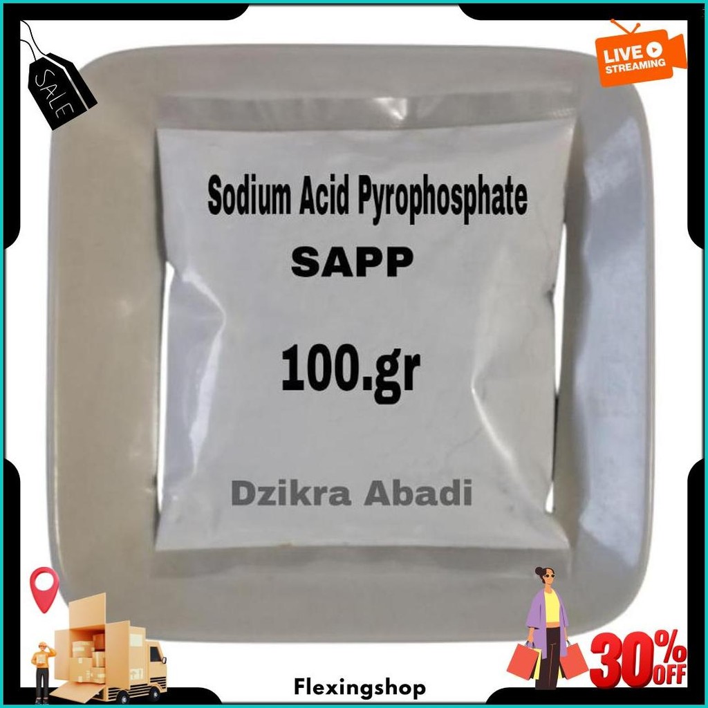 

Sapp / Sodium Acid Pyrophosphate / Perenyah Gorengan 100 Gr Bisa Cod