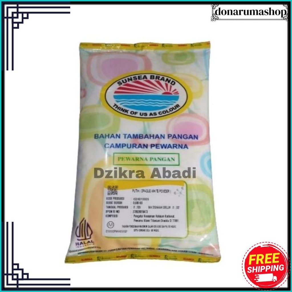 

Pewarna Makanan Bubuk Opaque White Putih ( Roha ) 500 Gr Cod