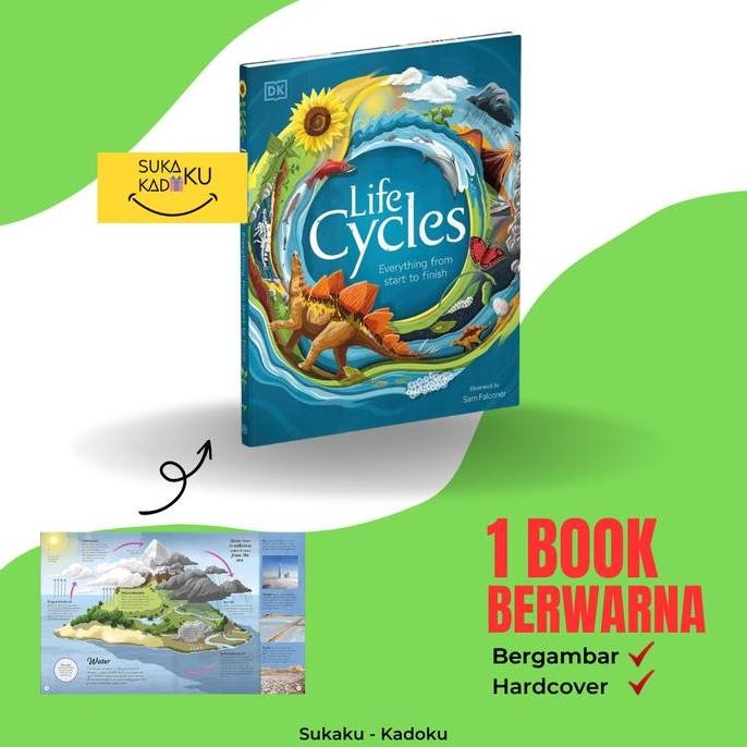 DK Life Cycles Book HARDCOVER Buku Edukasi Anak Import English