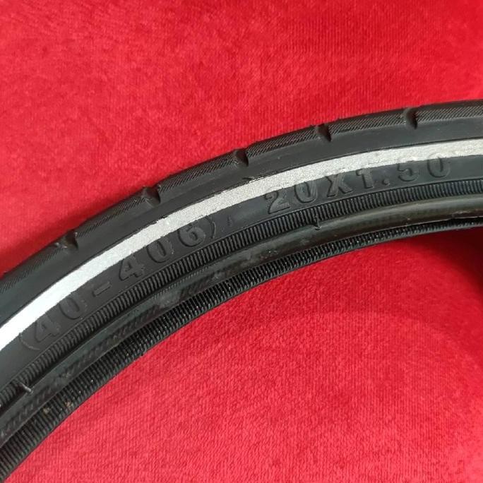 Promo ban kenda kwest 20x1.50 reflector seli lipat folding minion ban 20 x 1.50 ban luar list putih 