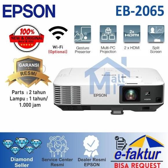 Terbaru Proyektor Epson Eb-2065 Eb2065 Eb 2065 Berkualitas 3Lcd 5500 Lumens Best
