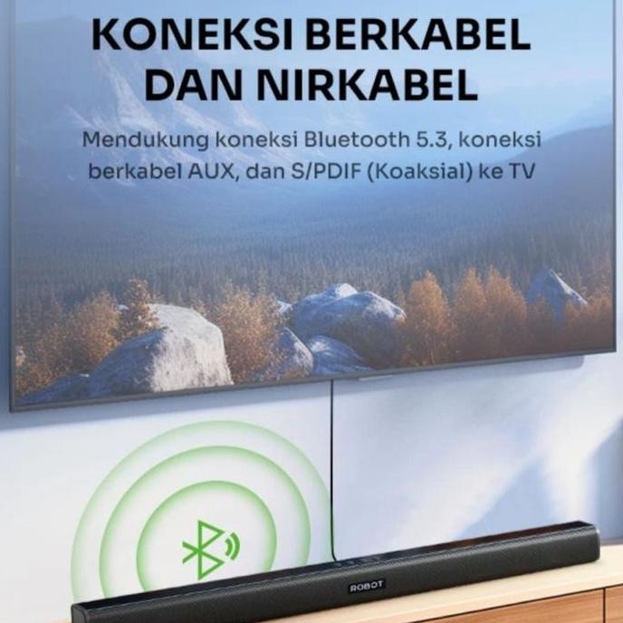 SPEAKER ROBOT RB590 BLUETOOTH 5.3 PC & TV SOUNDBAR SPEAKER SOUNDBAR ORIGINAL DAN TERPERCAYA