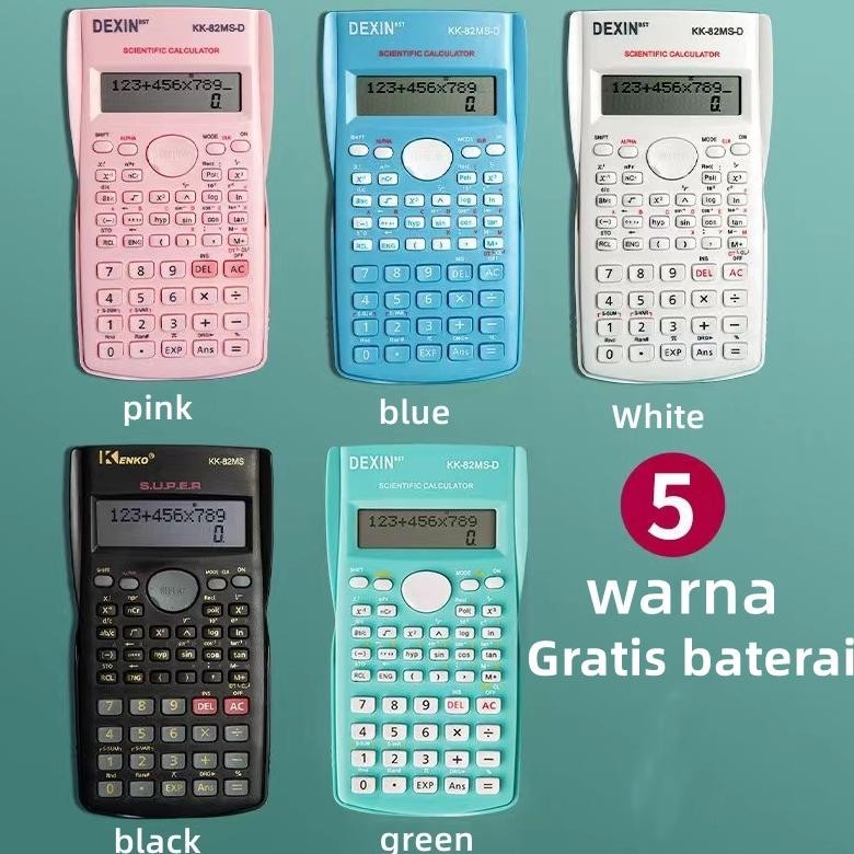 

Bisa Cod Kalkulator Color Function Scientific Kalkulator 240 Fungsi Kalkulasi 5 Warna Scientific Calculator Kk-82Ms-D Kalkulator Ilmiah J-42