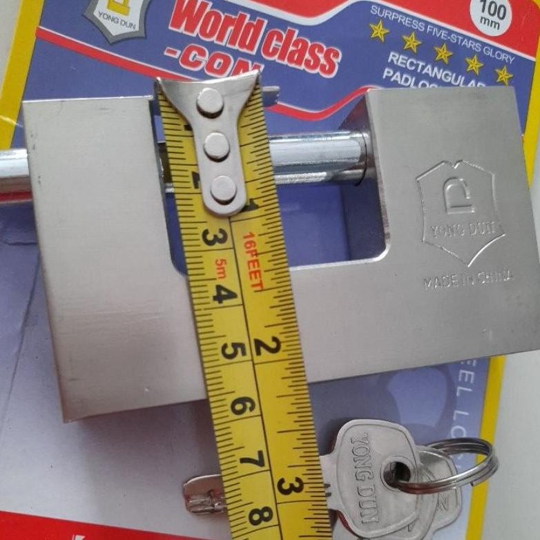 Kunci Gembok Tusuk Jumbo 100 Mm Tiga Swalow Gembok Pintu Gembok Pagar Gembok Gudang Besar Kunci Pint