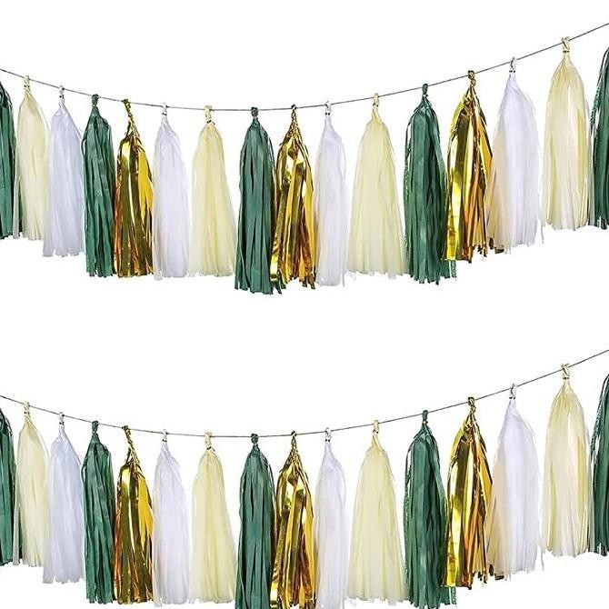 

CR - Tassel paper Gold mix / Rumbai tassel TERLARIS