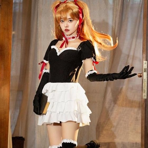 CR - CC-72 asuka evangelion dress gothic version cosplay costume kostum TERLARIS
