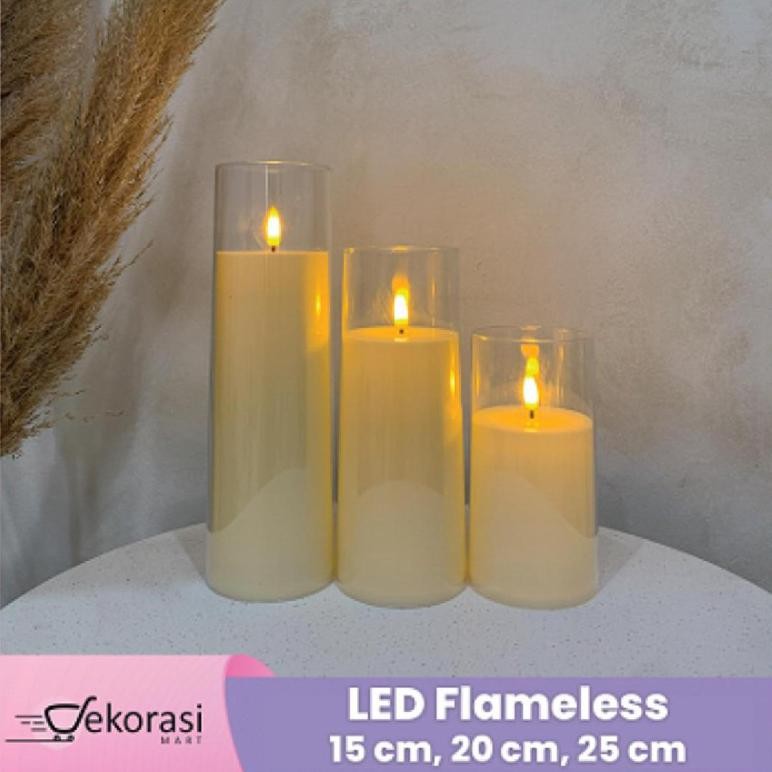 Led Flameless /Lilin Led/Lilin Dekorasi/Lilin Palsu/Lilin Hiasan aSt