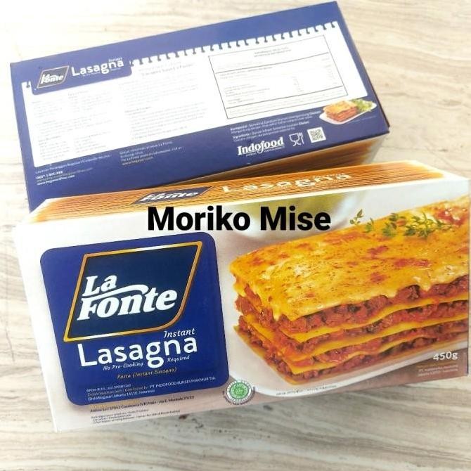 

la fonte lasagna 450gr / lasagna sheet la fonte / pasta lasagna