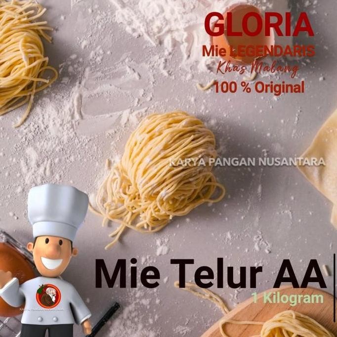 MIE MENTAH MIE PANGSIT GLORIA MALANG MI PANGSIT MIE TELUR AA 1KG