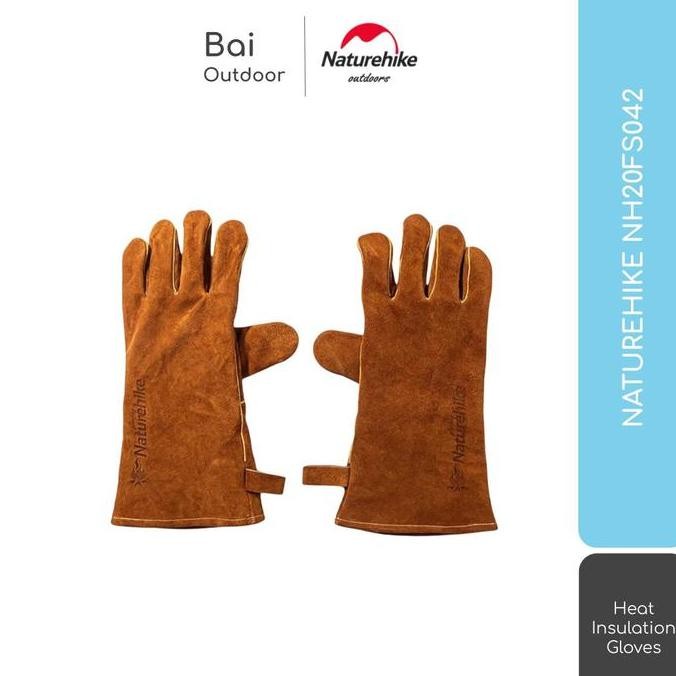 SARUNG TANGAN SAFETY KULIT NATUREHIKE NH20FS042 TAHAN PANAS OUTDOOR