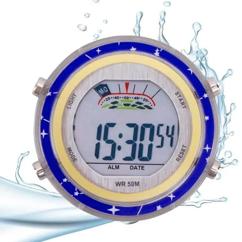 Original Jam Digital Motor Tahan Air Jam Motor Tempel Bercahaya Gd-5