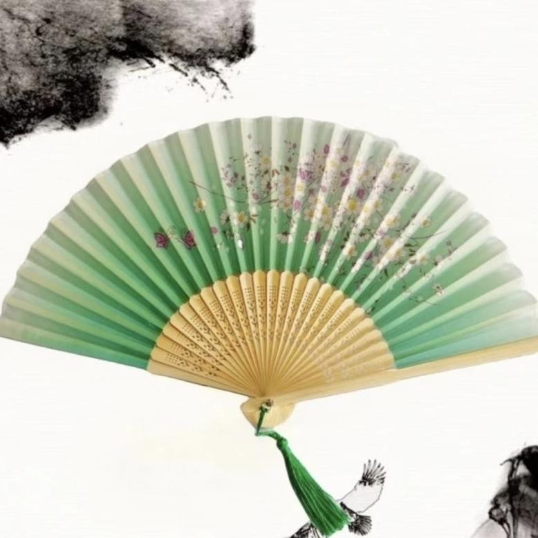 Promo.. Kipas Lipat Tangan Jepang China Souvenir Kipas Fx-45