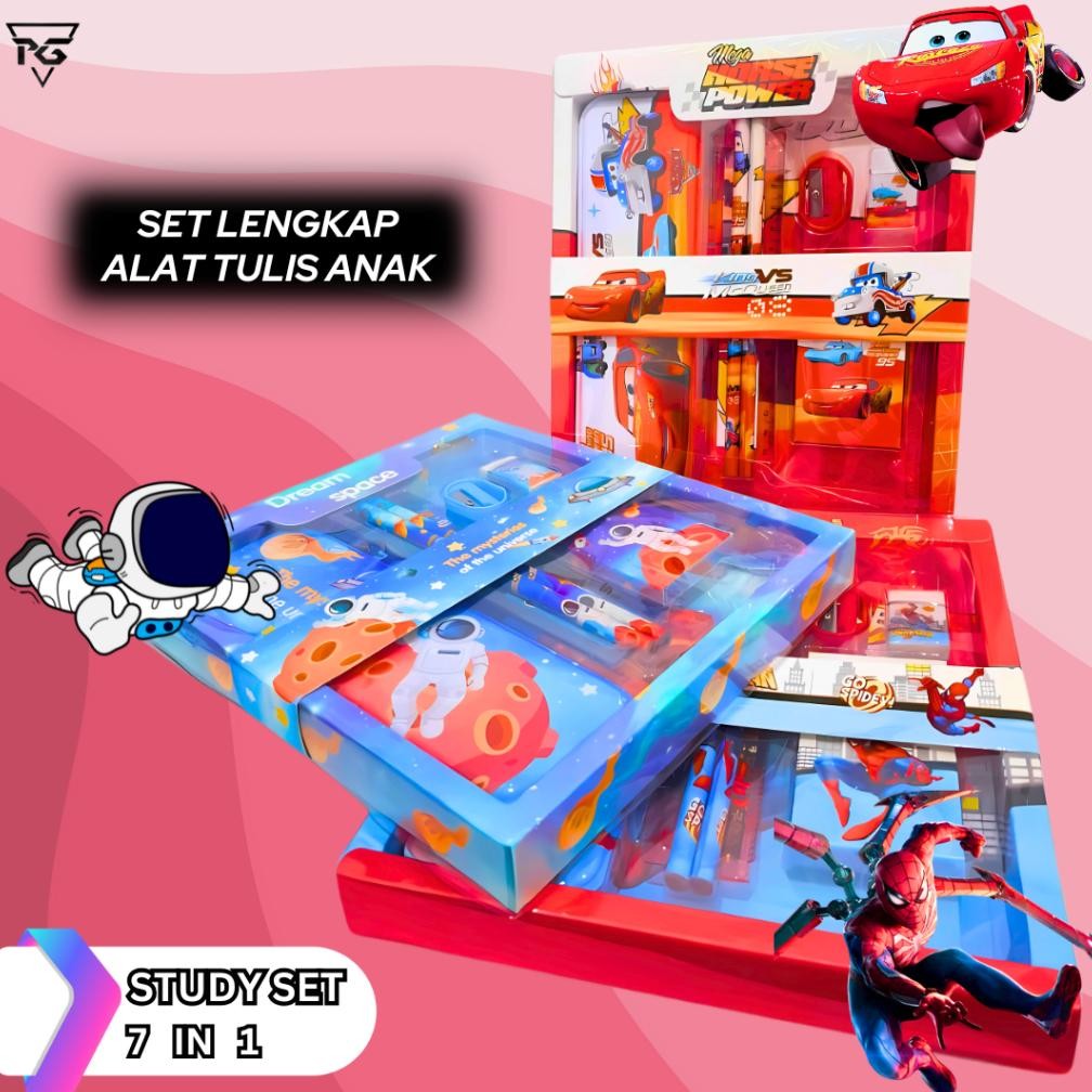 

Ct_C1077 Set Lengkap Alat Tulis Anak Spiderman & Friends 8015 Stationery Perlengkapan Anak Sekolah Laki Laki An-45