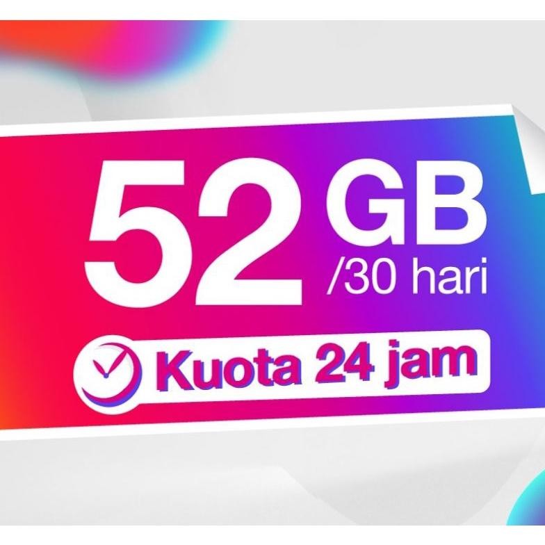 Kuota Tri 52Gb 52 Gb Unlimited Youtube 24Jam Reguler Nasional  Data Three 3 90Gb 150Gb 500Gb 22Gb 42