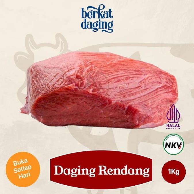 

Daging Sapi 1kg Rendang Empal Gepuk Frozen Import Beef - BERKAT DAGING HI