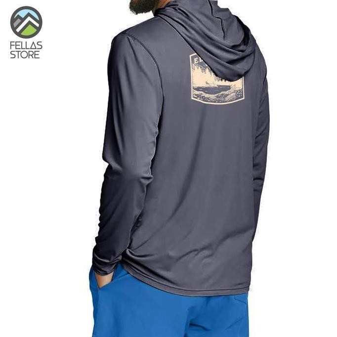 BEBAS ONGKIR - Eddie Bauer - Long Sleeve Hoodie Graphic Gear So Rugged Asphalt