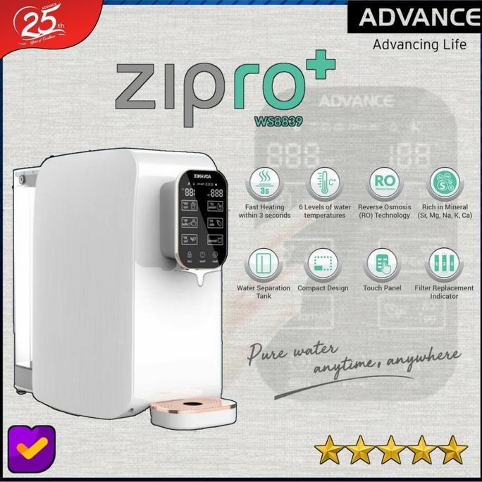 DISPENSER RO ADVANCE ZIPRO+ ORIGINAL DAN TERPERCAYA