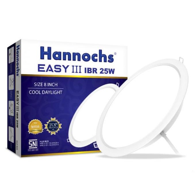 Downlight Hannochs Easy II IBR 25watt Cahaya putih ( BULAT )