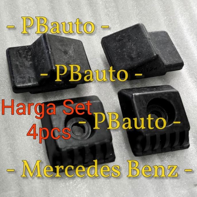 Promo SET 4pcs Karet Mounting Bagasi w124 Mercedes Benz / Rubber Stopper Trunk Mercy 300e 230e 200 E