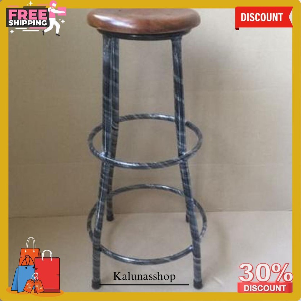 Kursi Bar Cafe Beton/Kursi Bar/Kursi Cafe/Kursi Bakso/Kursi Tinggi75Cm/Kursi Cafe Termurah Banget