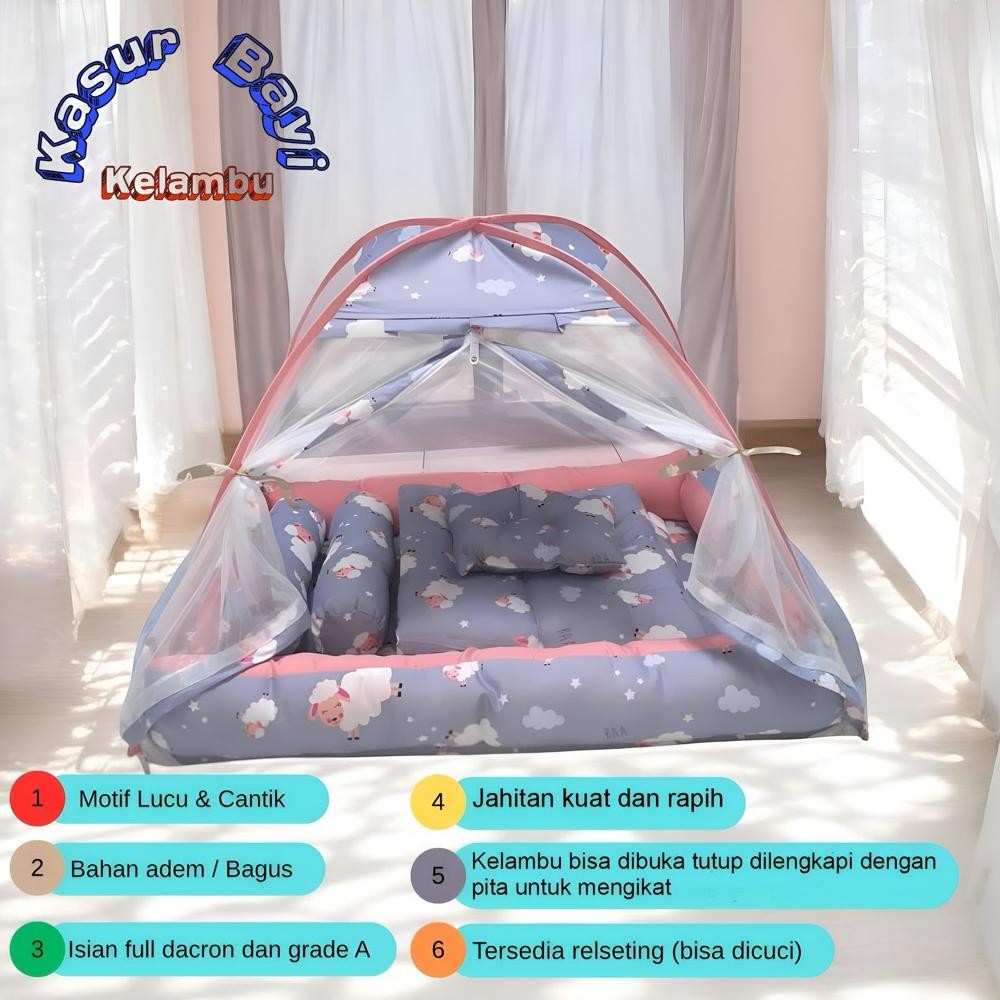 BEST-SELLER Kasur Bayi Kelambu Set Bedcover