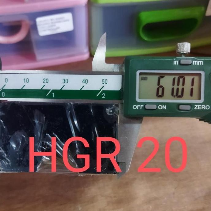 Dust Cover linear guide HGR 20 lebar rail 20mm cnc laser milling