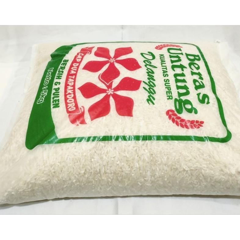 

Beras Untung Kemasan 5Kg Perpack Bersih Enak Pulen