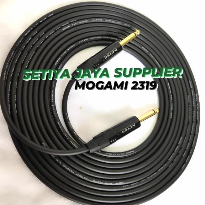 kabel Jack gitar 5 meter Mogami 2319 & Jack Akai Aztec gold FORSALE