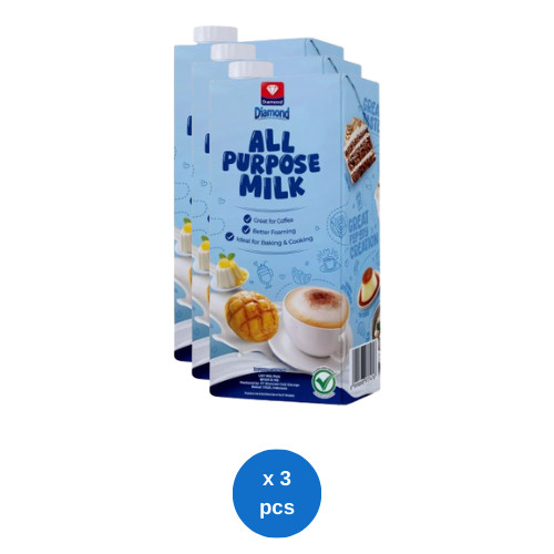 

Diamond UHT All Purpose Milk 1L x 3 pcs