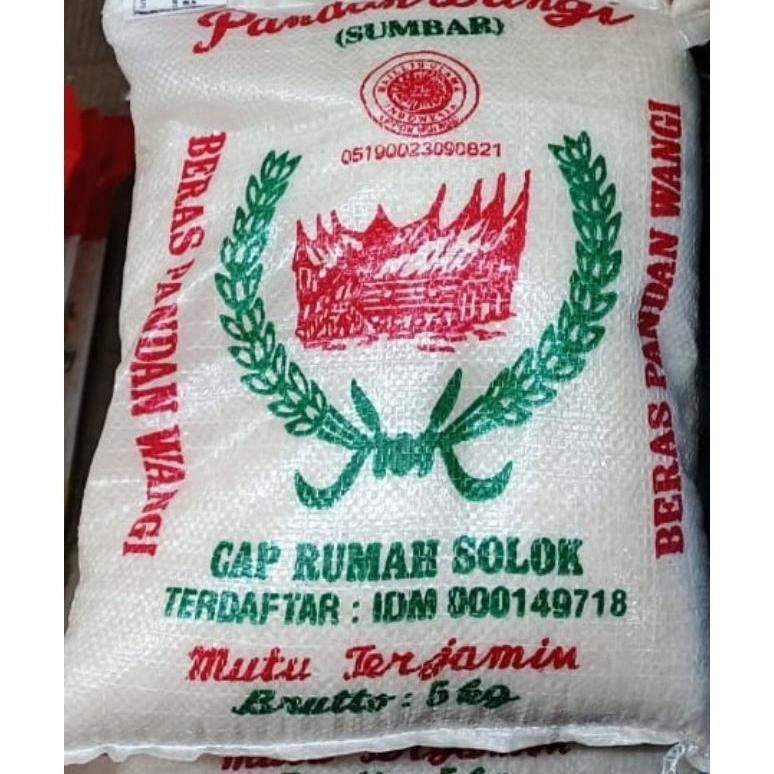 Beras- Pw Beras Pandan Wangi Cap Rumah Solok 5Kg/10Kg