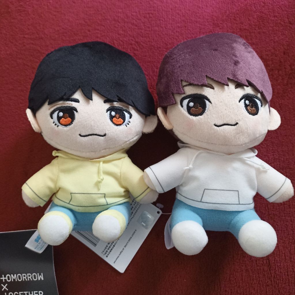 (TAKE ALL) TXT X SEGA Crown Official Soobin Hueningkai Hyuka Doll Plush Boneka Chibi