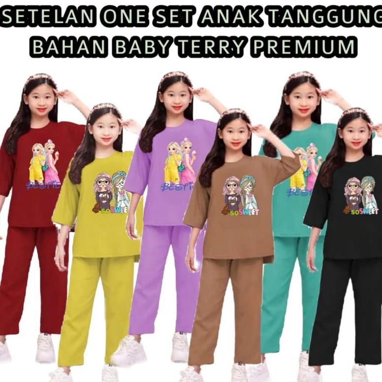 Bets Seller Paket 3 Stel Baju Setelan Anak Perempuan / Setelan Anak Viral / Paket Usaha Yt-