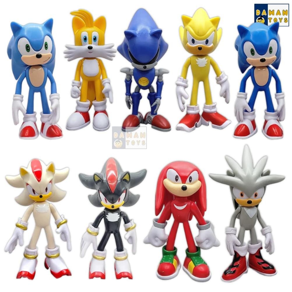 SONIC the Hedgehog Figure Sonic Shadow Knuckles Tails Sonic Figure